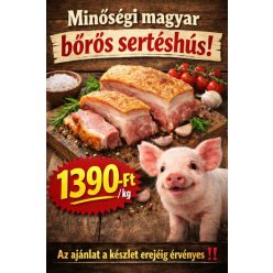 Bőrös sertéshús