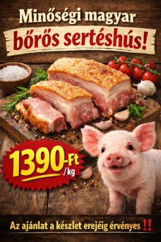 Bőrös sertéshús